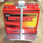 Batteriehalter aus Vollaluminium